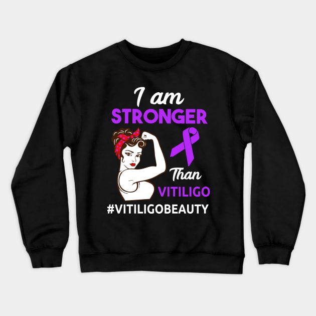 Vitiligo Awareness design Crewneck Sweatshirt by KuTees